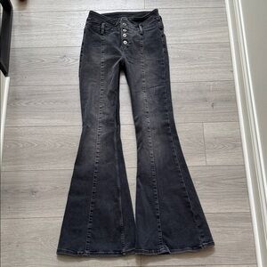 Free Peole Women's Flared Black Jeans